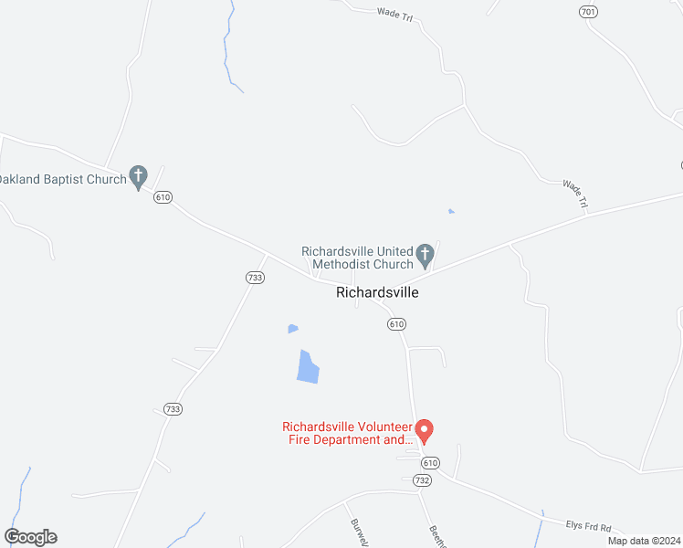 map of restaurants, bars, coffee shops, grocery stores, and more near 29101 Eleys Ford Road in Richardsville