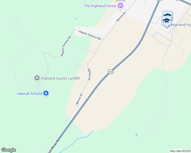 map of restaurants, bars, coffee shops, grocery stores, and more near Spruce Street in Monterey