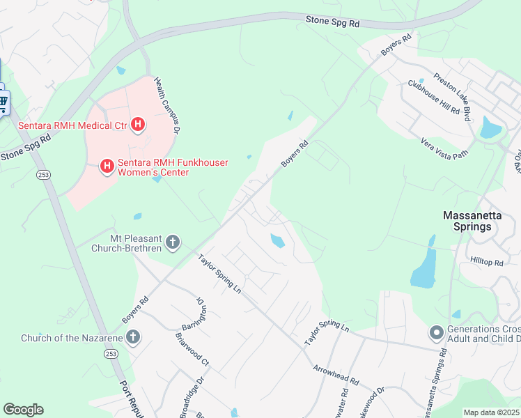 map of restaurants, bars, coffee shops, grocery stores, and more near 1086 Boyers Road in Harrisonburg