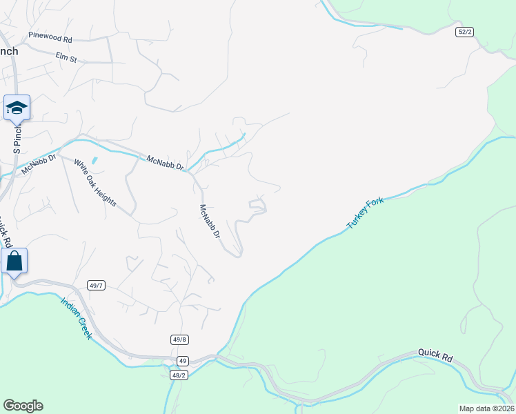 map of restaurants, bars, coffee shops, grocery stores, and more near Frankie Lane in Pinch