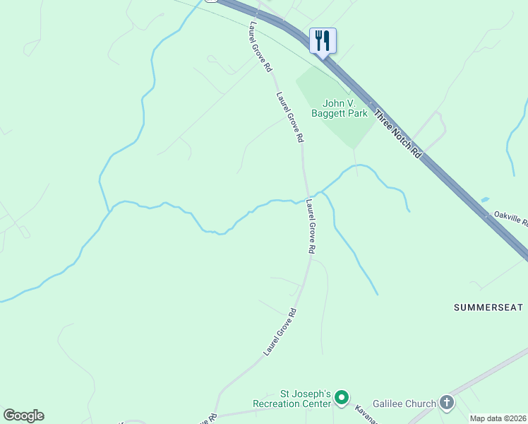 map of restaurants, bars, coffee shops, grocery stores, and more near 26689 Laurel Grove Road in Mechanicsville