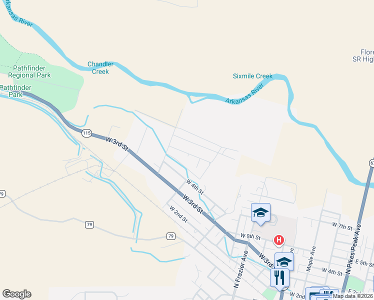 map of restaurants, bars, coffee shops, grocery stores, and more near 110 Rose Drive in Florence