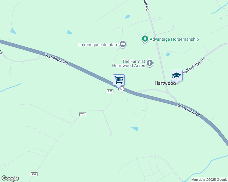 map of restaurants, bars, coffee shops, grocery stores, and more near 15 Richards Ferry Road in Fredericksburg