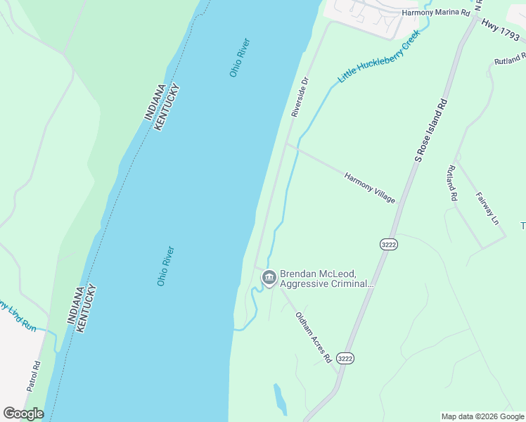 map of restaurants, bars, coffee shops, grocery stores, and more near 1526 Riverside Drive in Prospect