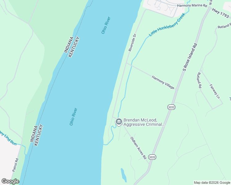 map of restaurants, bars, coffee shops, grocery stores, and more near 1526 Riverside Drive in Prospect