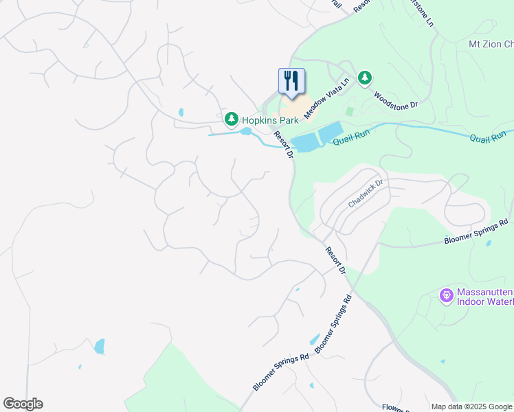 map of restaurants, bars, coffee shops, grocery stores, and more near 368 Cub Lane in McGaheysville