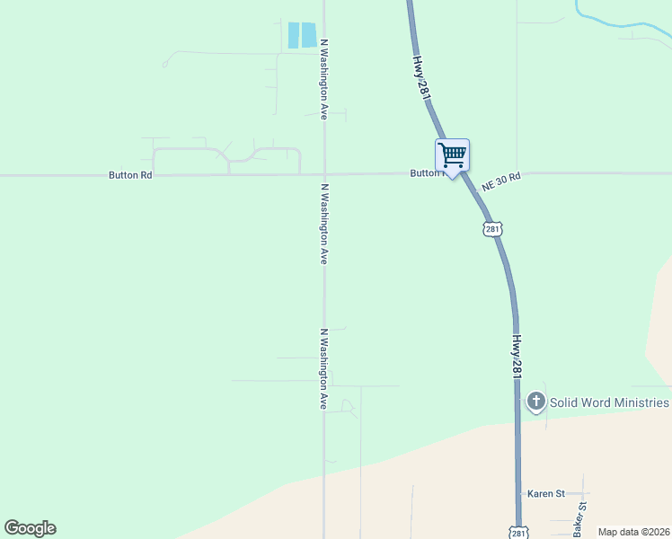 map of restaurants, bars, coffee shops, grocery stores, and more near 248-298 North Washington Avenue in Great Bend