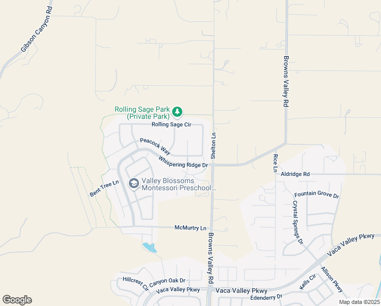 map of restaurants, bars, coffee shops, grocery stores, and more near 1001 Wild Sage Court in Vacaville