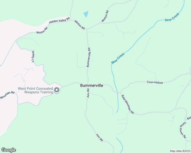 map of restaurants, bars, coffee shops, grocery stores, and more near 1555 Bummerville Road in West Point