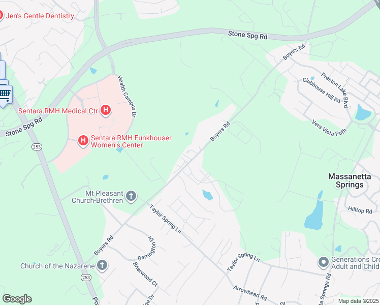 map of restaurants, bars, coffee shops, grocery stores, and more near 1168 Boyers Road in Harrisonburg