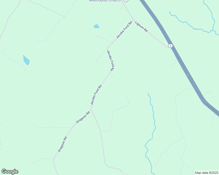 map of restaurants, bars, coffee shops, grocery stores, and more near 21495 Jacobs Ford Road in Lignum