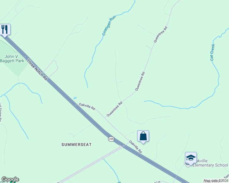 map of restaurants, bars, coffee shops, grocery stores, and more near 26755 Lynndale Road in Mechanicsville