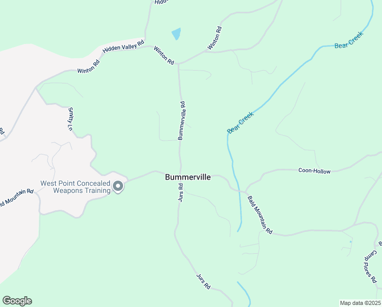 map of restaurants, bars, coffee shops, grocery stores, and more near 1555 Bummerville Road in West Point