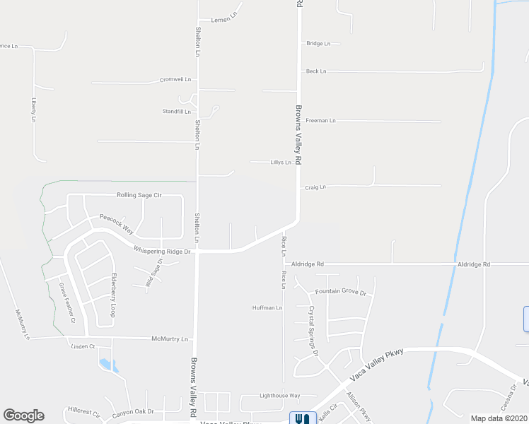 map of restaurants, bars, coffee shops, grocery stores, and more near 7037 Browns Valley Road in Vacaville