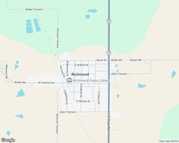 map of restaurants, bars, coffee shops, grocery stores, and more near 204 North Cleveland Street in Richmond