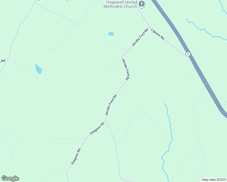 map of restaurants, bars, coffee shops, grocery stores, and more near 21532 Jacobs Ford Road in Lignum