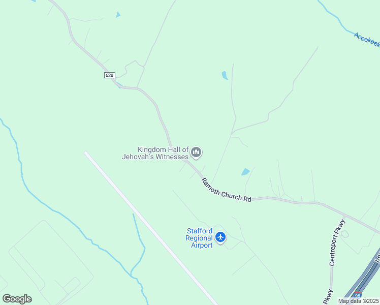 map of restaurants, bars, coffee shops, grocery stores, and more near 931 Ramoth Church Road in Fredericksburg