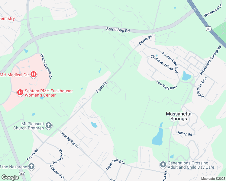 map of restaurants, bars, coffee shops, grocery stores, and more near 967 Boyers Road in Harrisonburg
