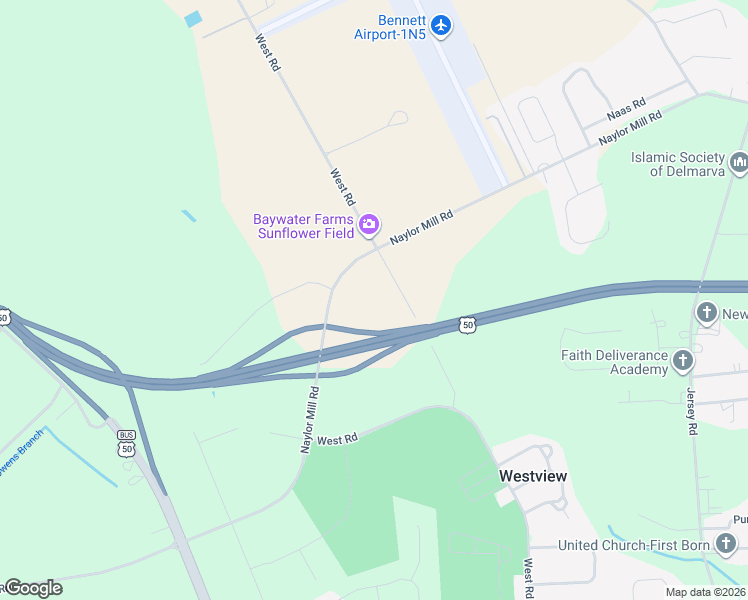 map of restaurants, bars, coffee shops, grocery stores, and more near 1705-1799 North West Road in Salisbury