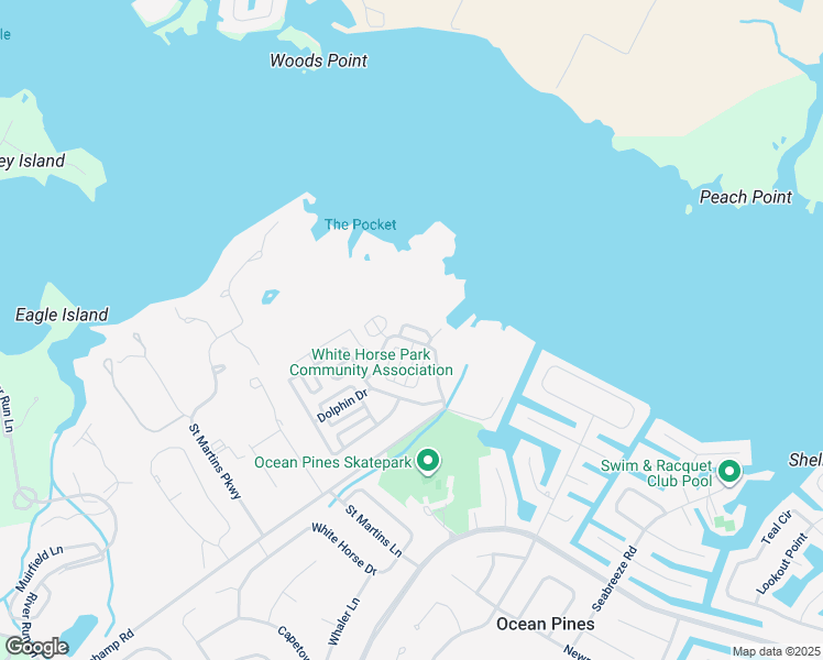 map of restaurants, bars, coffee shops, grocery stores, and more near 14 Deep Sea Drive in Ocean Pines