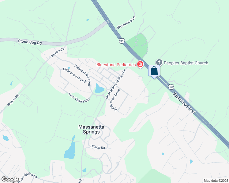 map of restaurants, bars, coffee shops, grocery stores, and more near 314 Spring Oaks Drive in Harrisonburg