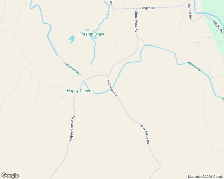 map of restaurants, bars, coffee shops, grocery stores, and more near 10549 Sims Mesa Road in Montrose