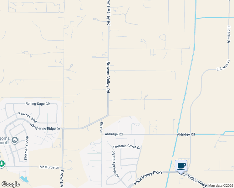 map of restaurants, bars, coffee shops, grocery stores, and more near 4508 Craig Lane in Vacaville