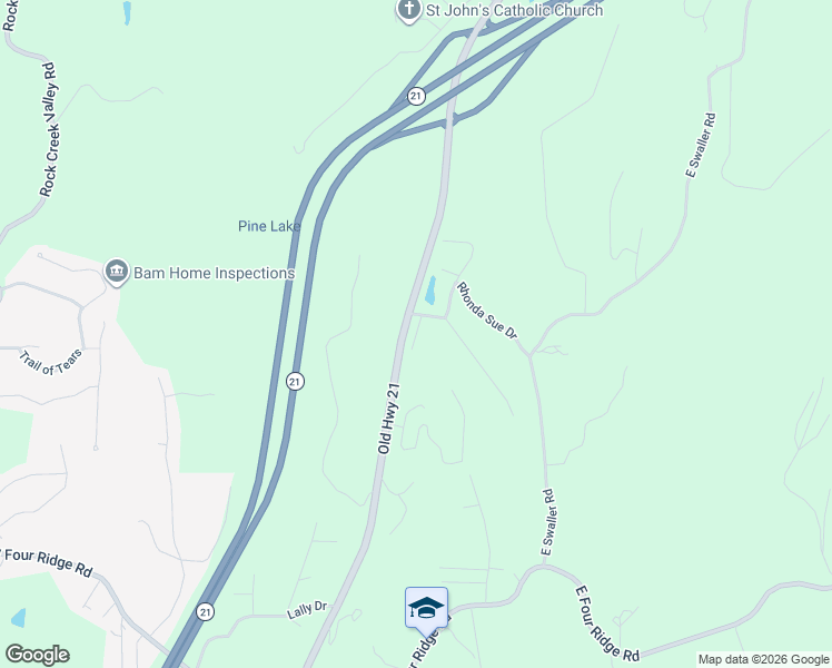 map of restaurants, bars, coffee shops, grocery stores, and more near 4714 Old Missouri 21 in Antonia