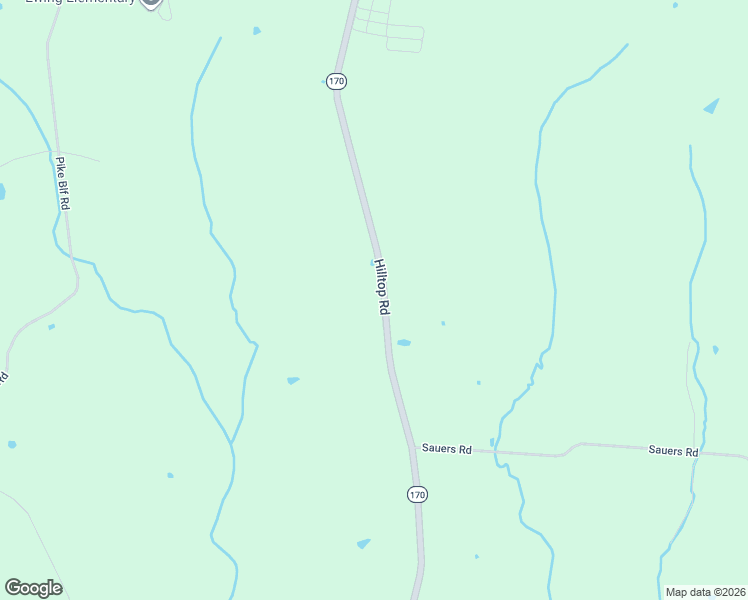 map of restaurants, bars, coffee shops, grocery stores, and more near 1002 Hilltop Road in Ewing