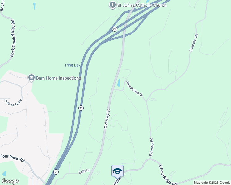 map of restaurants, bars, coffee shops, grocery stores, and more near 4710 South Pointe Drive in Imperial