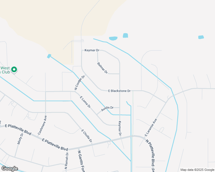 map of restaurants, bars, coffee shops, grocery stores, and more near 1816 Belmar Drive in Pueblo