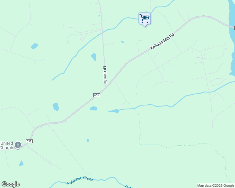 map of restaurants, bars, coffee shops, grocery stores, and more near 38 Fire Trail Lane in Fredericksburg