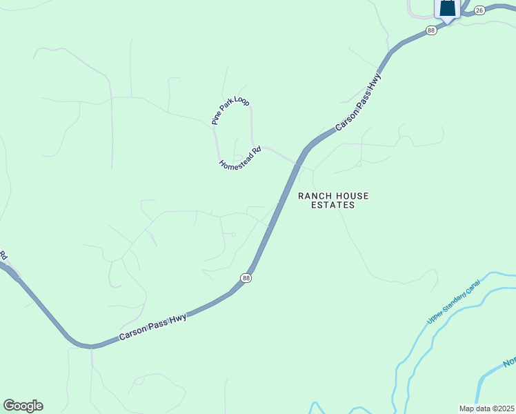 map of restaurants, bars, coffee shops, grocery stores, and more near 13645 Foothill Pines Court in Pine Grove