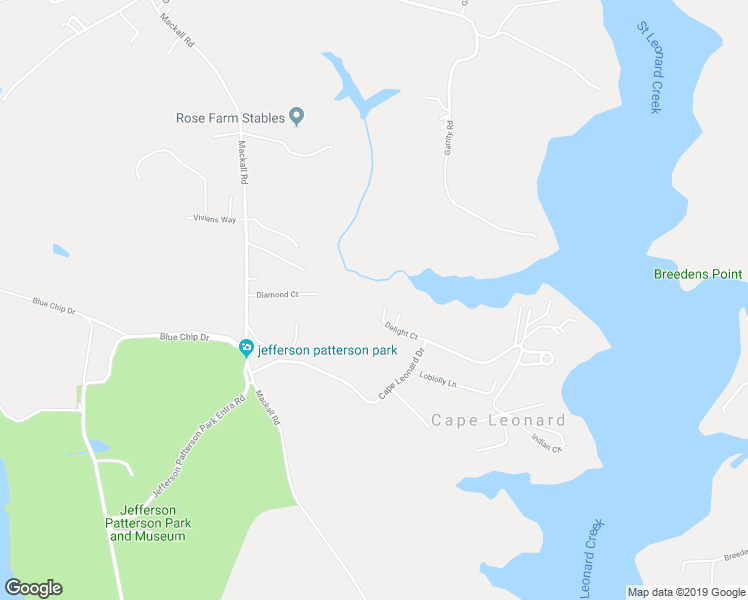 map of restaurants, bars, coffee shops, grocery stores, and more near 2385 Delight Court in Saint Leonard