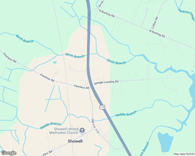 map of restaurants, bars, coffee shops, grocery stores, and more near 10111 Shingle Landing Road in Bishopville