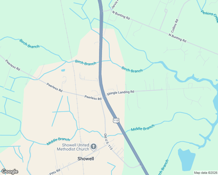 map of restaurants, bars, coffee shops, grocery stores, and more near 10111 Shingle Landing Road in Bishopville