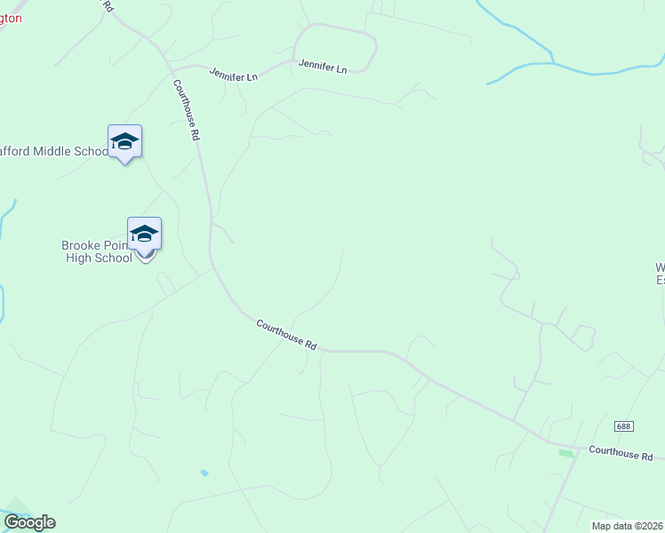 map of restaurants, bars, coffee shops, grocery stores, and more near 133 Brooke Point Court in Stafford