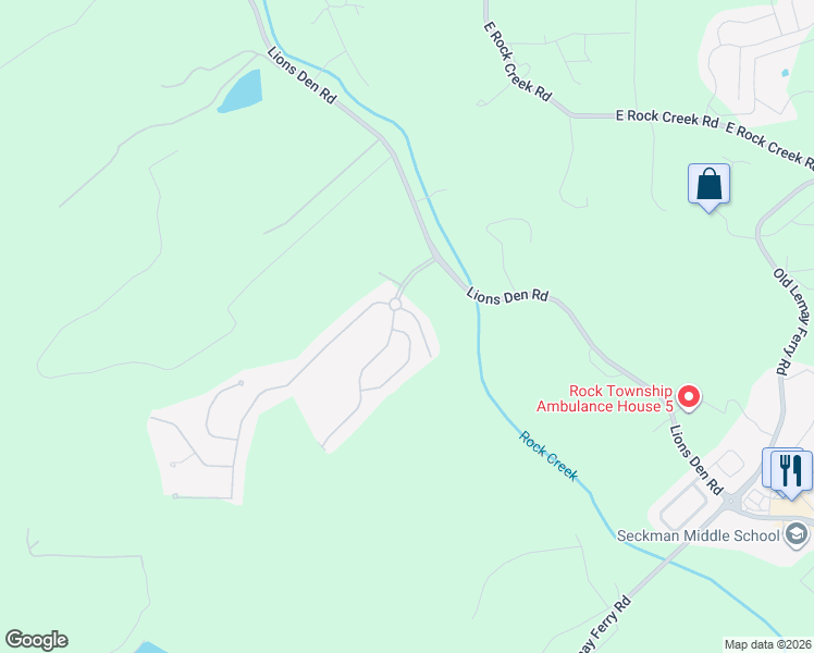 map of restaurants, bars, coffee shops, grocery stores, and more near 316 Amberleigh Parkway in Imperial