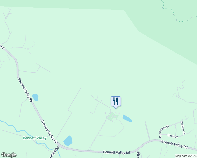 map of restaurants, bars, coffee shops, grocery stores, and more near 5815 Bennett Valley Road in Santa Rosa