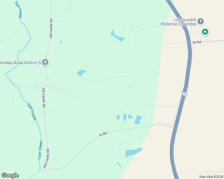 map of restaurants, bars, coffee shops, grocery stores, and more near 4143 Ff Road in Columbia