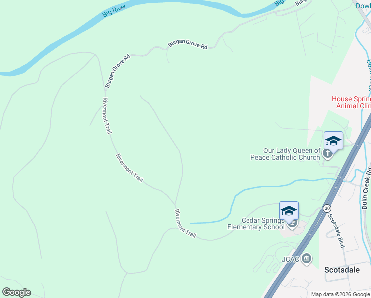 map of restaurants, bars, coffee shops, grocery stores, and more near 4628 Trails End Trail in Jefferson County