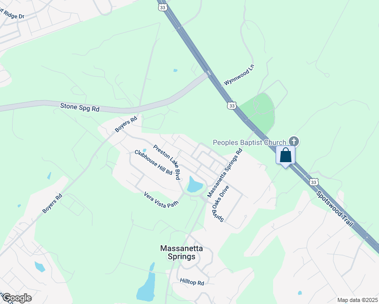 map of restaurants, bars, coffee shops, grocery stores, and more near Charleston Boulevard in Harrisonburg