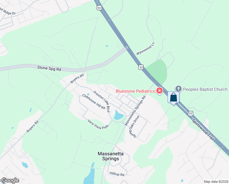 map of restaurants, bars, coffee shops, grocery stores, and more near 3263 Charleston Boulevard in Harrisonburg