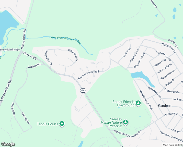 map of restaurants, bars, coffee shops, grocery stores, and more near 1206 Burnt Hill Road in Goshen