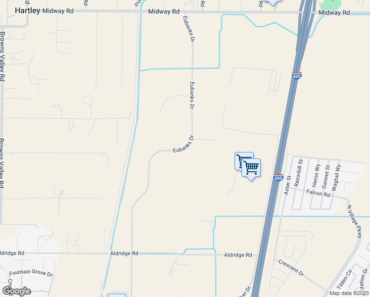 map of restaurants, bars, coffee shops, grocery stores, and more near 871 Eubanks Drive in Vacaville