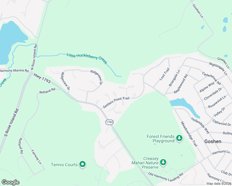map of restaurants, bars, coffee shops, grocery stores, and more near 13204 Snowden Valley in Goshen