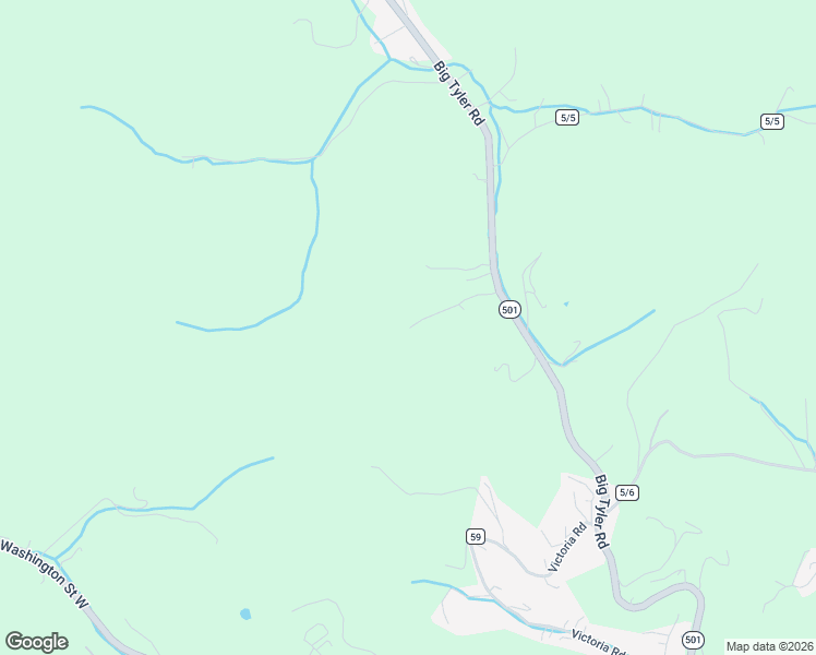 map of restaurants, bars, coffee shops, grocery stores, and more near 4801 1/2 Big Tyler Road in Cross Lanes