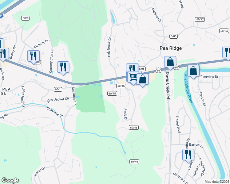 map of restaurants, bars, coffee shops, grocery stores, and more near 1 Taylor Road in Huntington