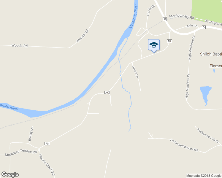map of restaurants, bars, coffee shops, grocery stores, and more near 4150 Highway Ak in Robertsville