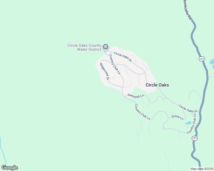 map of restaurants, bars, coffee shops, grocery stores, and more near 162 Ridgecrest Drive in Napa
